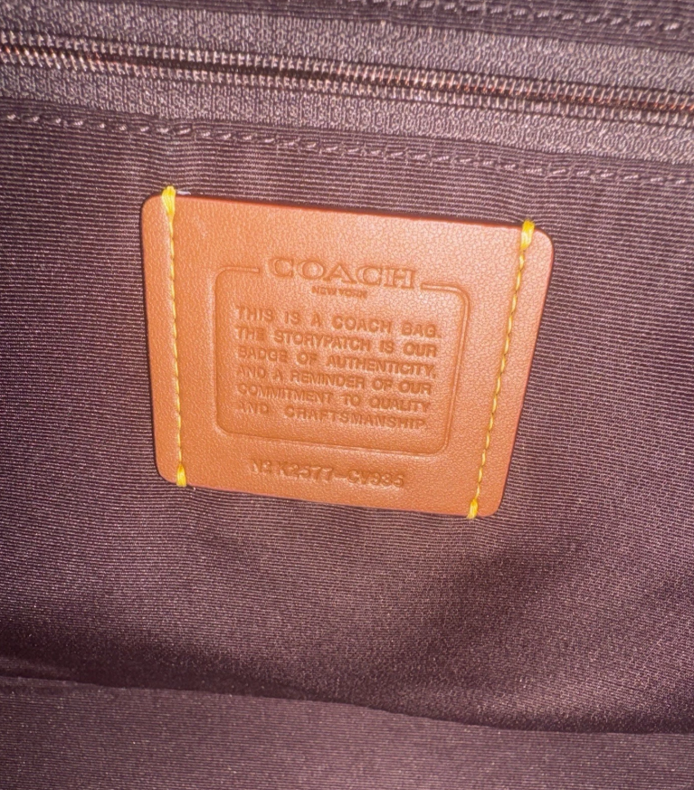 Coach Purse Teri Hobo Pebbled Leather Bag CV935 In Gold/Black