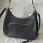Coach Purse Teri Hobo Pebbled Leather Bag CV935 In Gold/Black