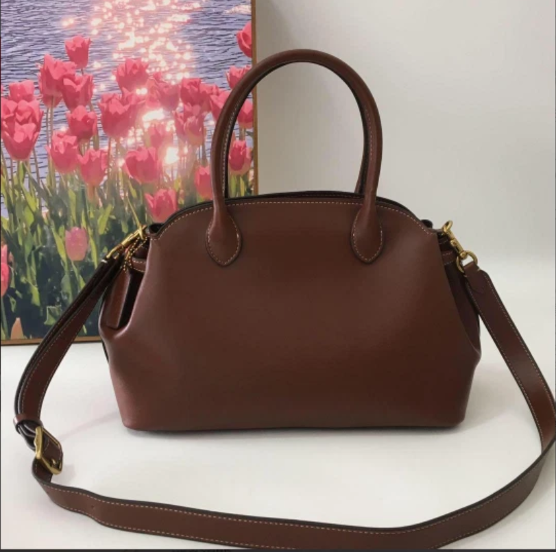 COACH CU218 Empire Carryall Bag 28 Hand Bag Glovetanned Leather