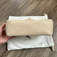 Chanel Rectangular Classic Mini Flap Bag Beige Lambskin Leather Gold Hardware Authentic