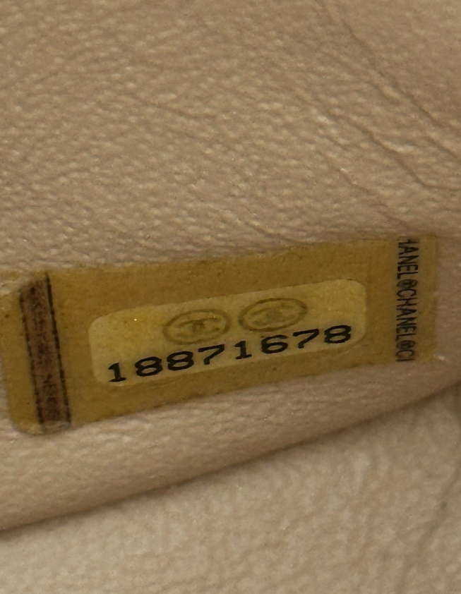 Chanel Rectangular Classic Mini Flap Bag Beige Lambskin Leather Gold Hardware Authentic