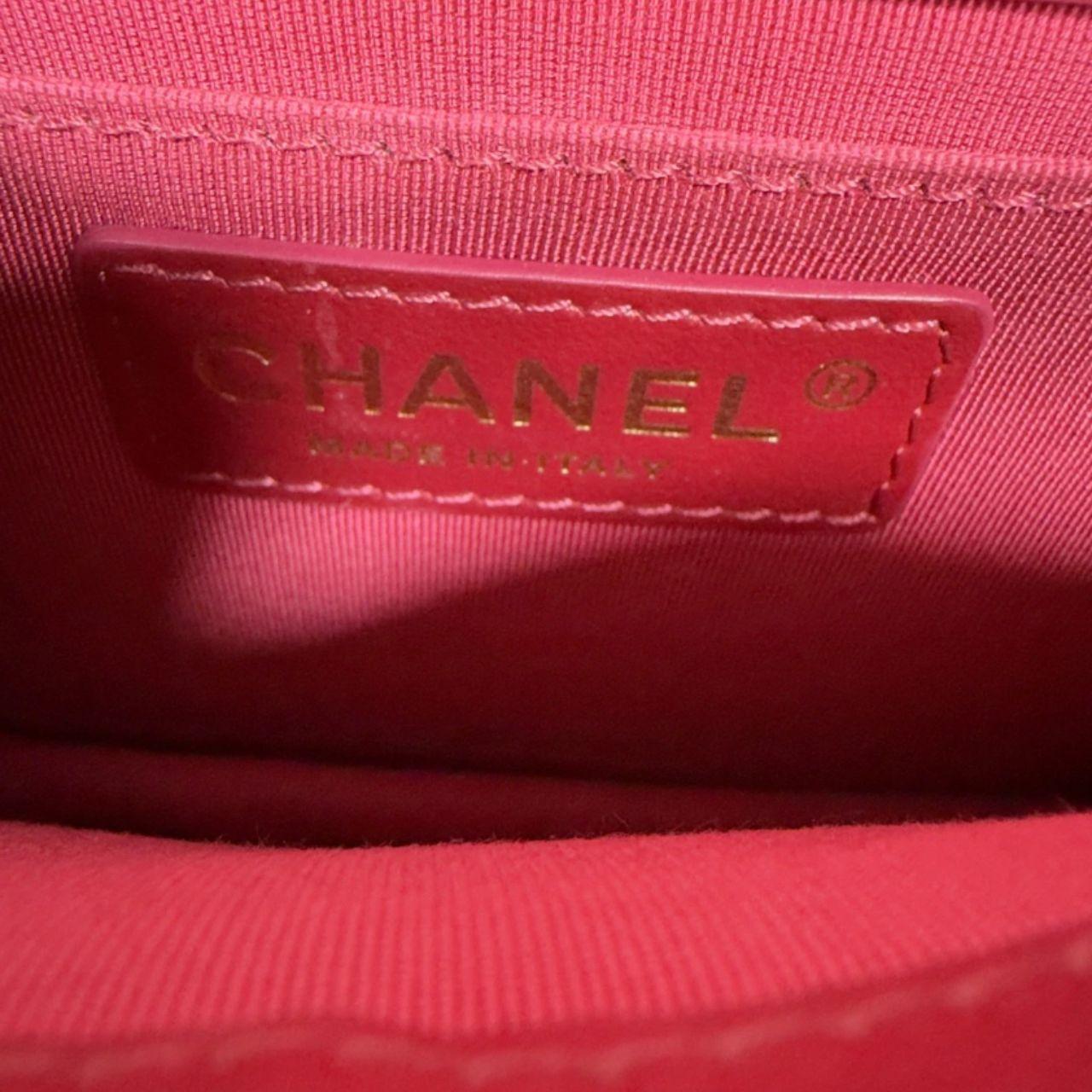 Chanel Burgundy Leather Flap Crossbody with Gold Hardware Accordion Chain Bag