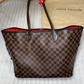 Louis Vuitton Neverfull GM Damier Ebene Tote Bag Authentic