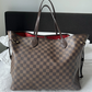 Authentic Vintage Louis Vuitton Neverfull GM Damier Ebene Canvas