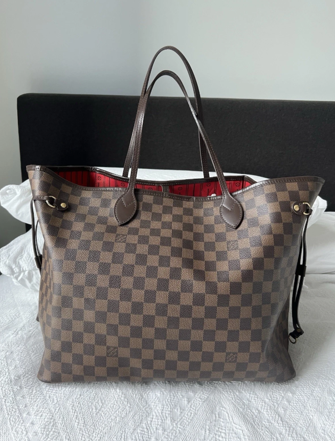 Authentic Vintage Louis Vuitton Neverfull GM Damier Ebene Canvas