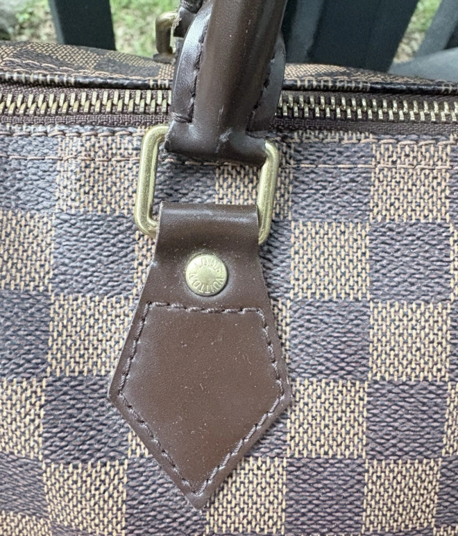 Louis Vuitton Speedy 30 Damier Ebene With Lock And Key Excellent Condition