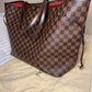 Louis Vuitton Neverfull GM Damier Ebene Tote Bag Authentic