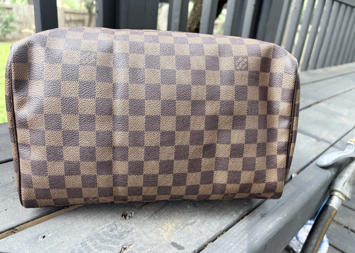 Louis Vuitton Speedy 30 Damier Ebene With Lock And Key Excellent Condition