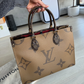 Louis Vuitton On The Go Tote MM Brown Monogram Reverse Authentic