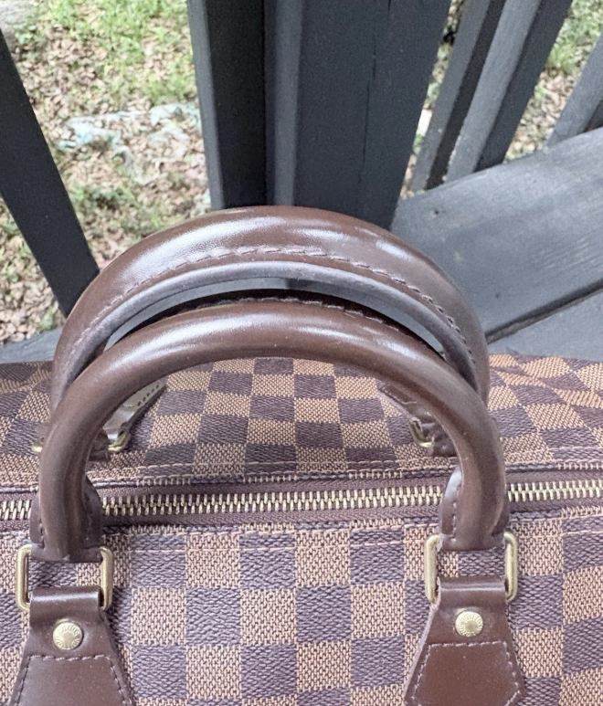 Louis Vuitton Speedy 30 Damier Ebene With Lock And Key Excellent Condition