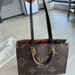 Louis Vuitton On The Go Tote MM Brown Monogram Reverse Authentic